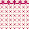 Dollhouse Miniature 1/2In Scale Wallpaper: Stencil, Red